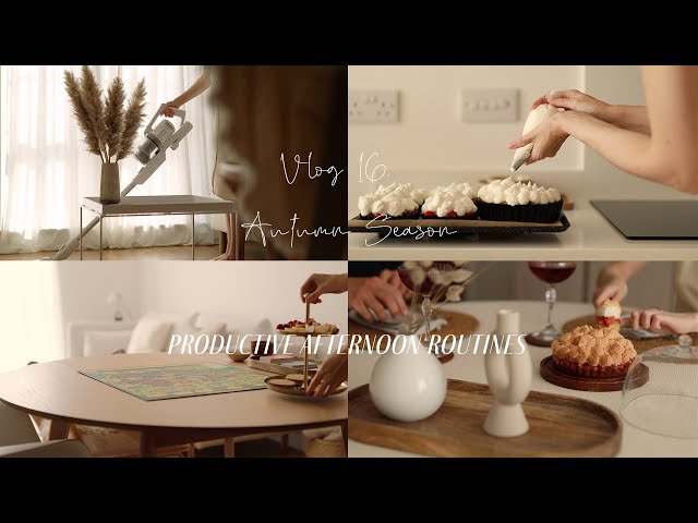 Slow Living Afternoon Tea Cake | Productive Autumn Afternoon Routines | Asmr | Aesthetic Silent Vlog