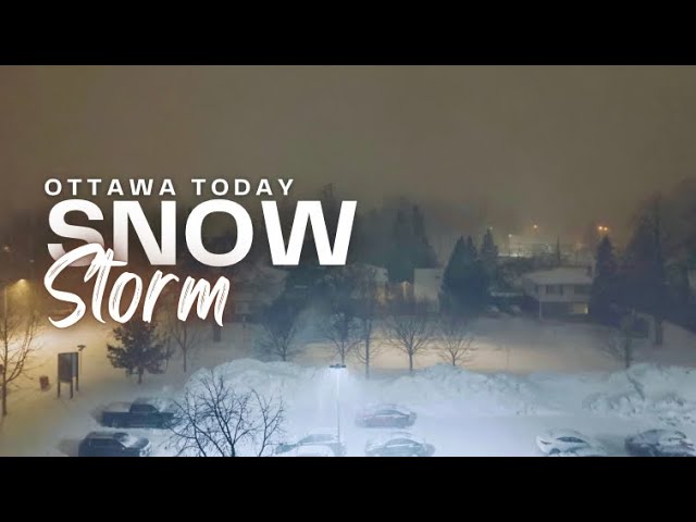 🥶 SNOW STORM IN OTTAWA IS HERE ❄️🌨️🇨🇦