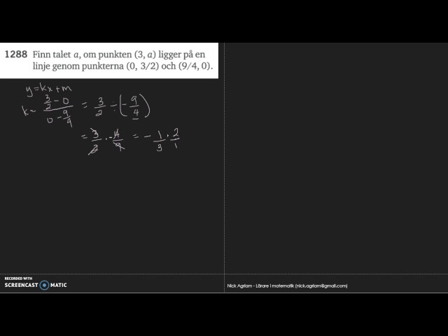 Matematik 5000 Ma 2c   Kapitel 1   Mer om räta linjer   1288