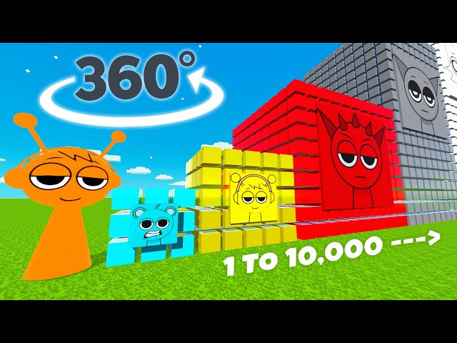 Incredibox SPRUNKI - 1 vs 10,000 in 360° | VR / 4K