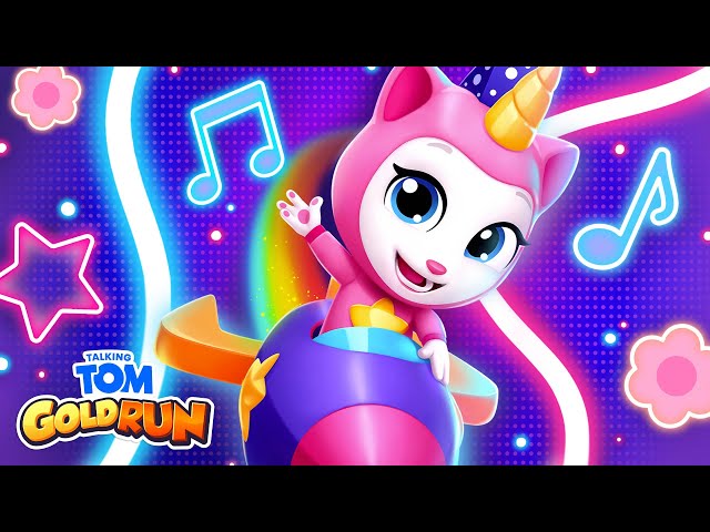 Run and Shine Together with Angela 🏃‍♀️🎵✨ NEW Talking Tom Gold Run Gameplay