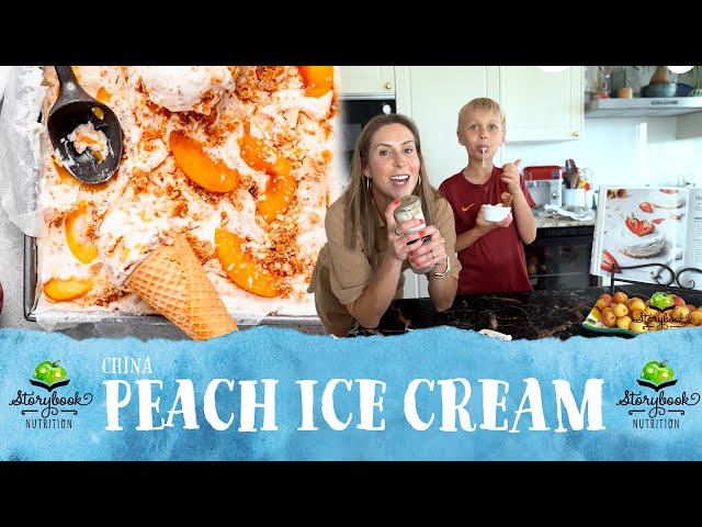 TASTE THE WORLD: CHINA! Peach No-Churn Ice Cream Recipe