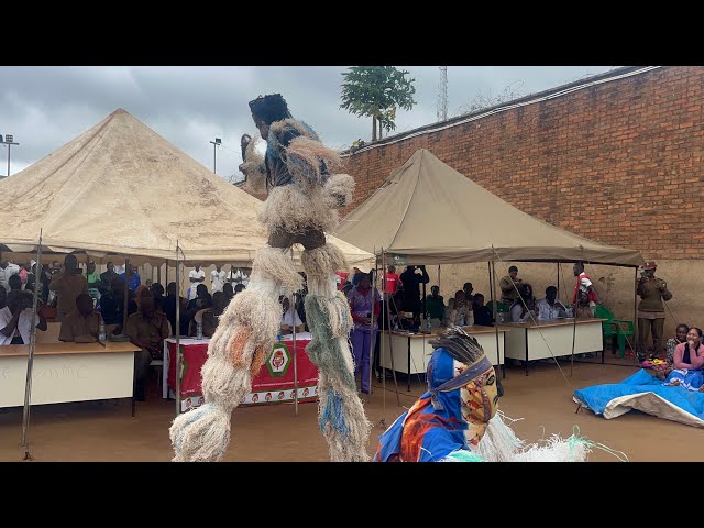 Chichiri Prison Inmates Showcasing African Nyau, Gule wamkulu Dance on Prison Health Day #africa