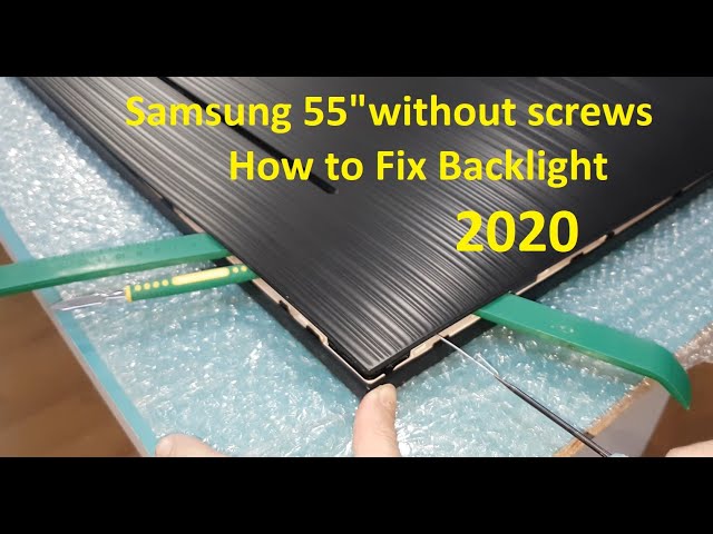 How to Replace LED Strips Samsung TV 55" 4k 2023 - Fixing Bad LED Backlight Tutorial Step by Step