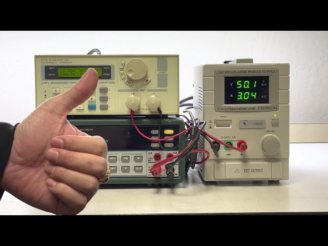 How-To set up a DC Electronic Load to test a Power Supply