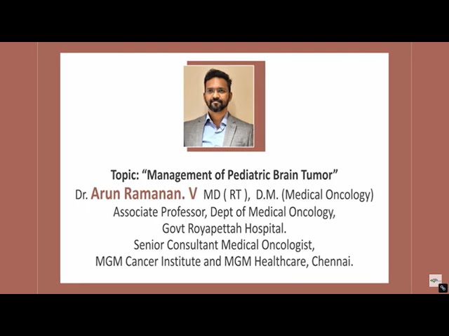 Management of Pediatric Brain Tumor | #eastwestpharma