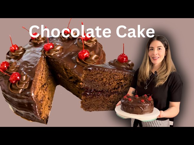 The best chocolate cake recipe, moist and fudgy