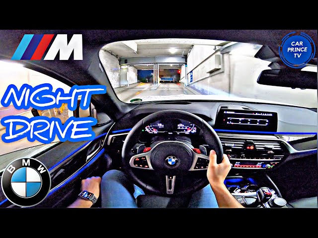 BMW M5 (2020) POV NIGHT Test Drive Ambient Lighting