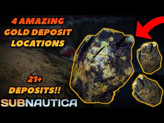 Check these 4 PLACES for GOLD DEPOSITS in Subnautica!