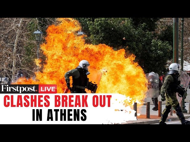 LIVE: Clashes Break Out in Athens As Greeks Demand Justice Over Deadly 2023 Train Crash | N18G