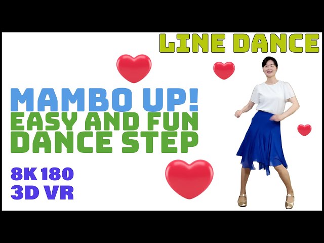 VR - ‘Mambo Up!’,  Enjoy Line Dance Steps #vr #vr180 #8K #linedance