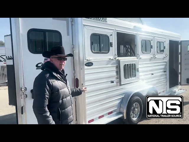 2024 Cimarron 4 Horse Bumper Pull Trailer Tour