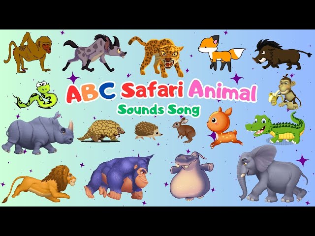 ABC Safafi Animal Sounds Song | ABC Song Nursery Rhymes Animal | Little Puppy Learn