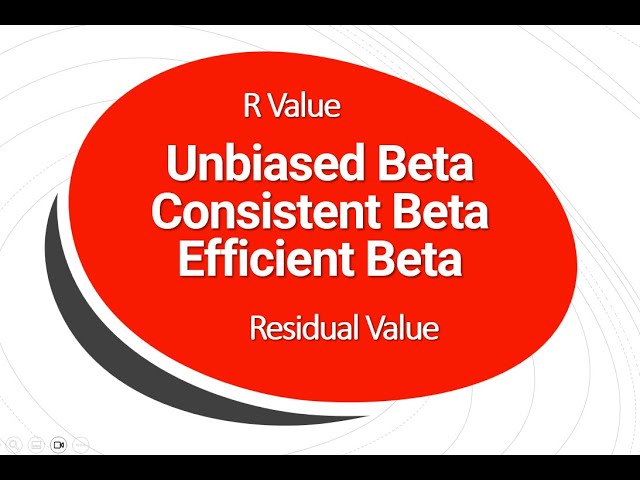 Beta Unbiasedness | Consistency | Efficiency | Residual Value | R Value | OLS | Econometrics MidTerm