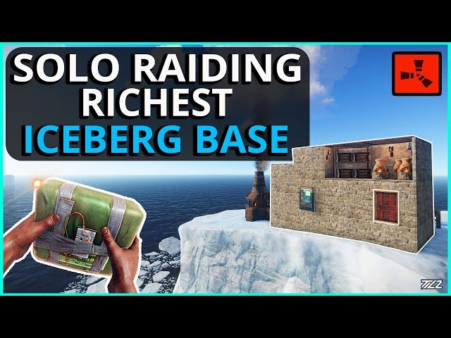 SOLO RAIDING A Super RICH ICEBERG Base!! Rust Solo Survival Gameplay Ep3