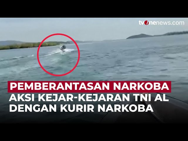 Menegangkan! Aksi Kejar-kejaran TNI AL Gagalkan Penyelundupan Narkoba di Laut Batam | OneNews Update