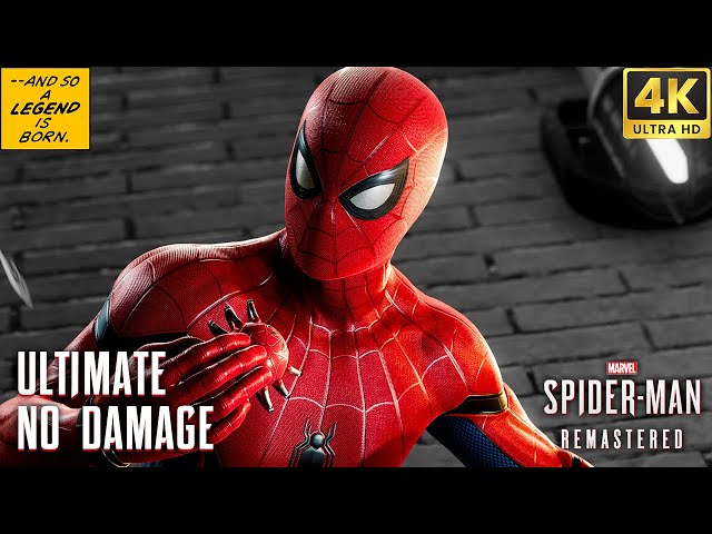 Marvel's Spider-Man Remastered - Clean-Up of All Crime Hideouts (Ultimate / No Damage) | 4K 60FPS