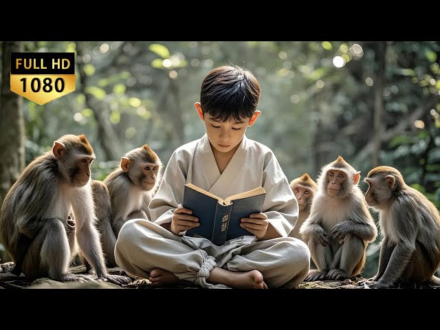 A boy stranded on an island meets a monkey master, finds a martial arts manual,becomes a top fighter