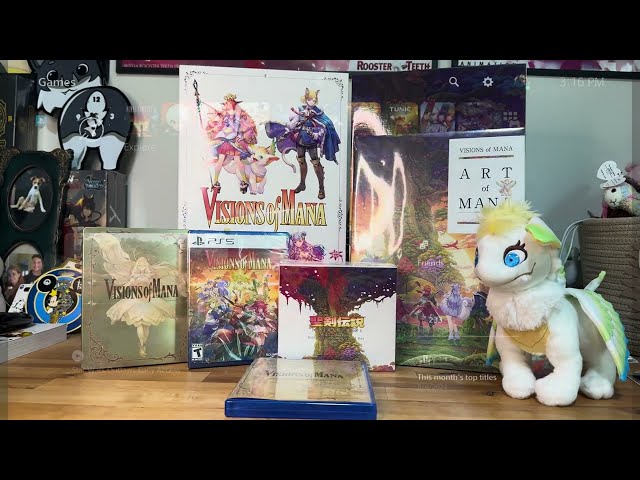 Visions of Mana Unboxing GameStop Steelbook Preorder Bonus + Collectors Edition CC EP 11