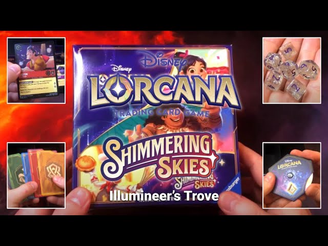 Disney Lorcana "Shimmering Skies" Illumineer's Trove Unboxing NO COMMENTARY