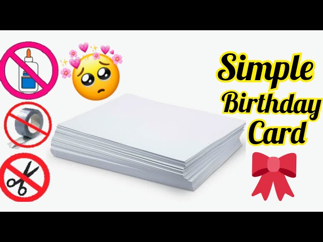 How to make Birthday greeting card | Easy and beautiful Happy Birthday card | DIY card for Birthday