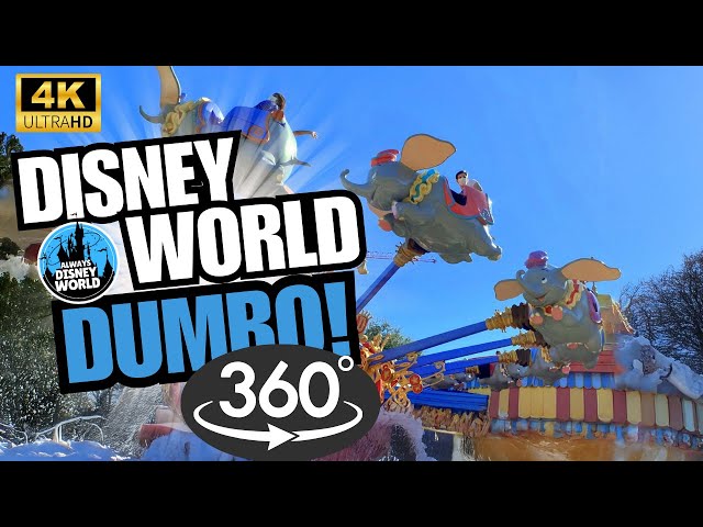 4k 360 POV Dumbo Ride Magic Kingdom Disney World 2025