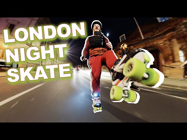 Rollerskating London at Night - Quad Freeskate