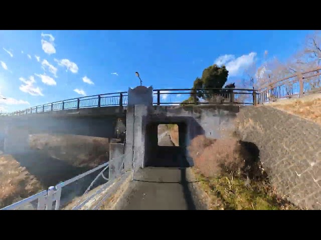 サイクリング車載（甲斐大和駅～金川～笛吹川～荒川～甲府駅）4倍速