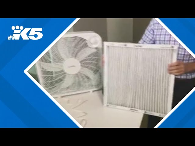 How to make DIY air filter for wildfire smoke