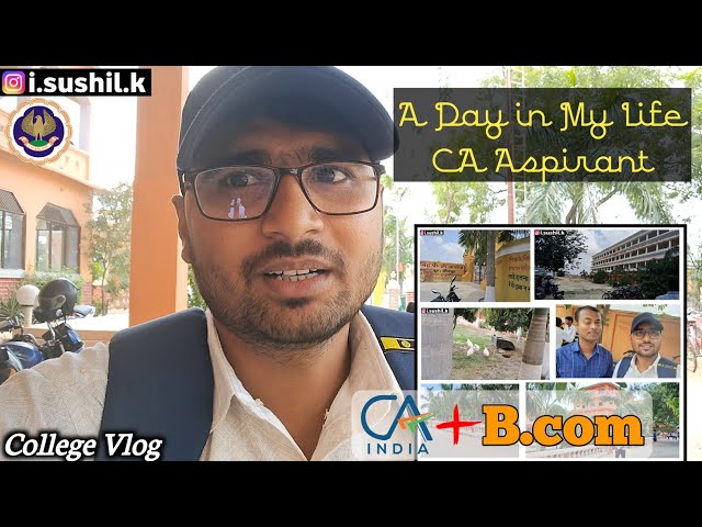 CA + B.com College Vlog | A Day in My Life CA Aspirant