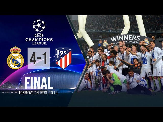 Real Madrid vs Atletico Madrid U C L Final 2014 | 4 1 Highlight Match & Goals