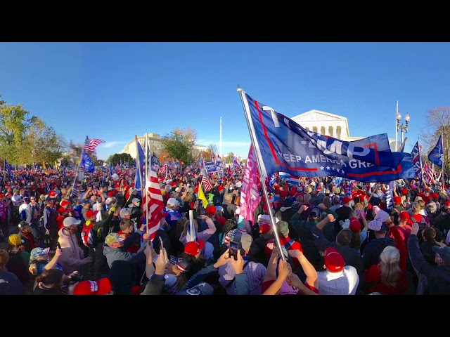 360° March for Trump ~ Stop the Steal ~ Vernon Jones ~ November 14, 2020 (Million MAGA March)