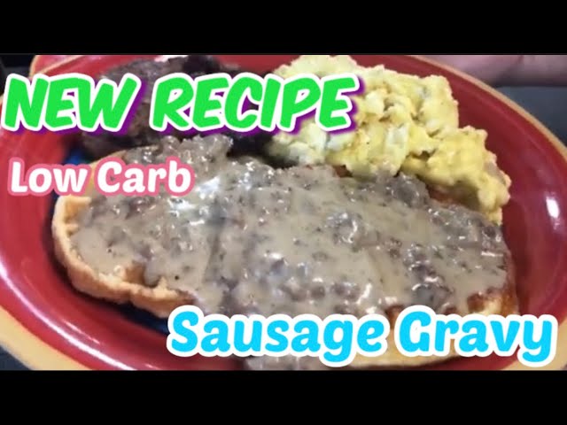 Easy LOW Carb Breakfast Idea-Chaffles With Sausage Gravy-Southern Cooking Low Carb