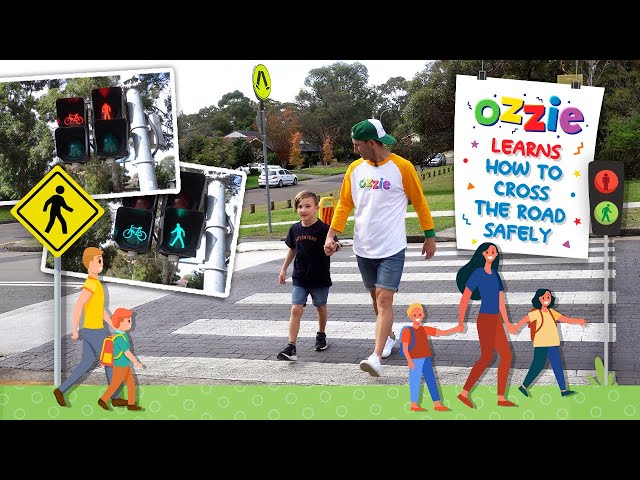 How To Cross The Road Safely With Ozzie | Stop, Look, Listen, Think | Road Safety For Kids