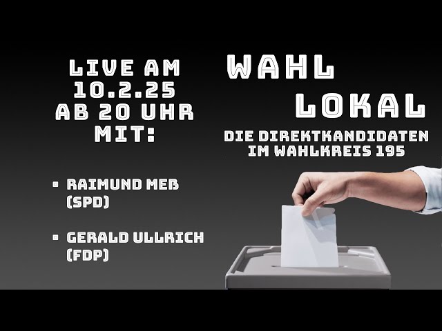 Wahl - Lokal 2025 Die direktkandidaten stellen sich vor (2) - Live aus dem Fernsehzimmer