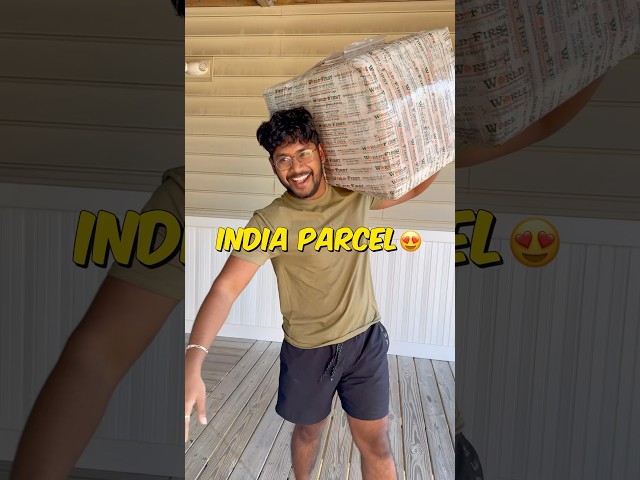 India నుండి parcel వచ్చింది 😍 #comedy #shorts #usa #india