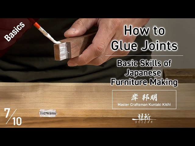 How to Glue a Mortise and Tenon Joint -Basic Skills of Japanese Furniture Making-