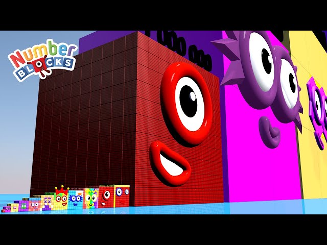 Looking for Numberblocks Cube From 1 to 1331 vs 1 MILLION to 1331 BILLION HUGE Standing Tall Number