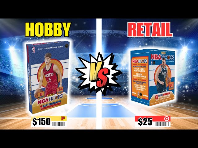 WHICH IS BETTER? HOBBY vs. RETAIL! 2024-25 Hoops Basketball Review