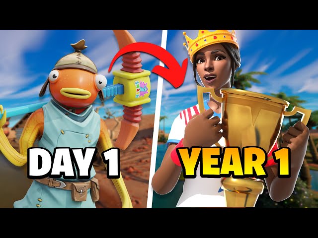 1 Year Competitive Fortnite Progression (Noob to Pro)