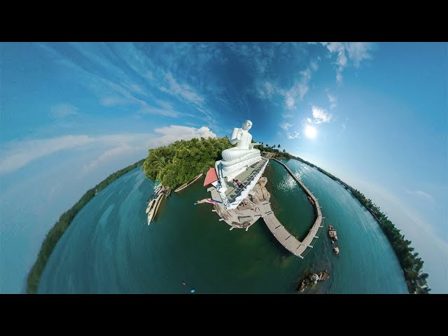 VR 360 relaxing nature scenery with calm music.