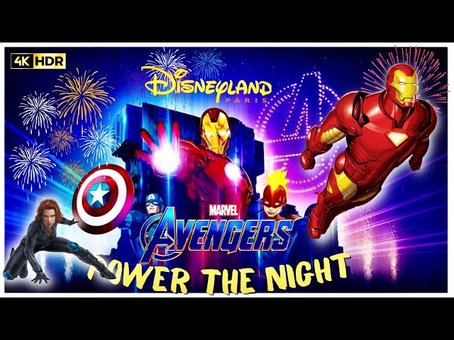 INTÉGRALITÉ DU SUPERBE SPECTACLE DE DRONES MARVEL AVENGERS POWER THE NIGHT À DISNEYLAND PARIS