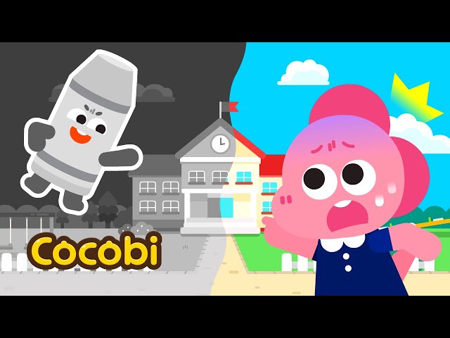 Naughty Gray Crayon😲 Lost Colors + Fun Songs for Kids | Cocobi