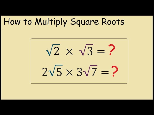 How to multiply two square roots