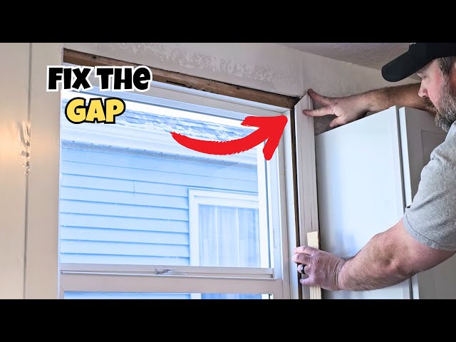 How to Trim an Uneven Window Like a Pro – Easy DIY Fix for Gaps & Imperfections!