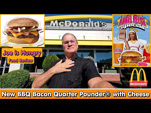 Mcdonald's New BBQ Bacon Quarter Pounder with Cheese Review * Angel Reese  QPC * Joe is Hungry 🍔♨️🧀🥓