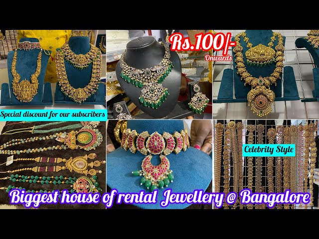 Bridal Jewellery on Rent | Door Step Delivery | 1000 + varieties @ Hanumanthnagar Bangalore #rental