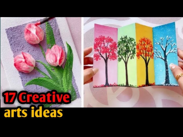 17 Creative art ideas Art|| HACK AND PAINTING  COOL|| art ideas for beginners /Artfusiondrawing