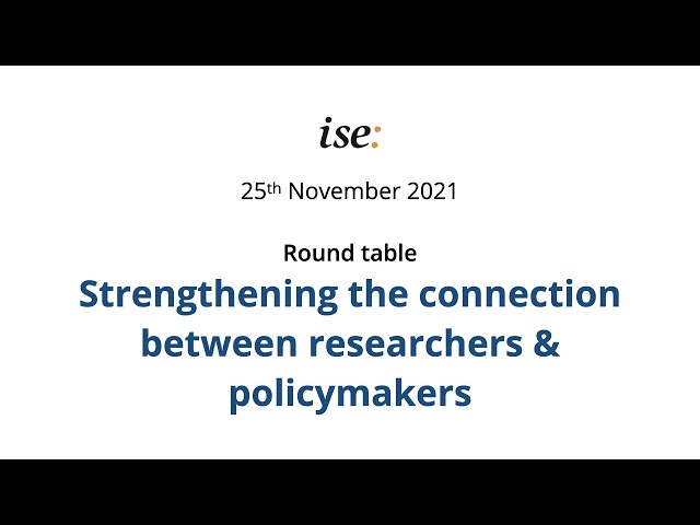 Strengthening the connection between researchers and policymakers