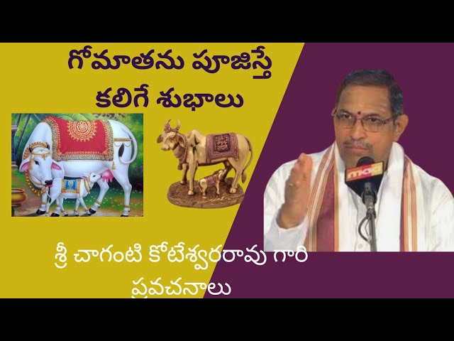 గోమాతను పూజిస్తే కలిగే శుభాలు blessings of Gomata worship | Sri chaganti | Telugu bhakti | LV vlogs